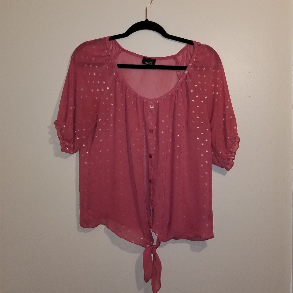 Sheer Rose Top